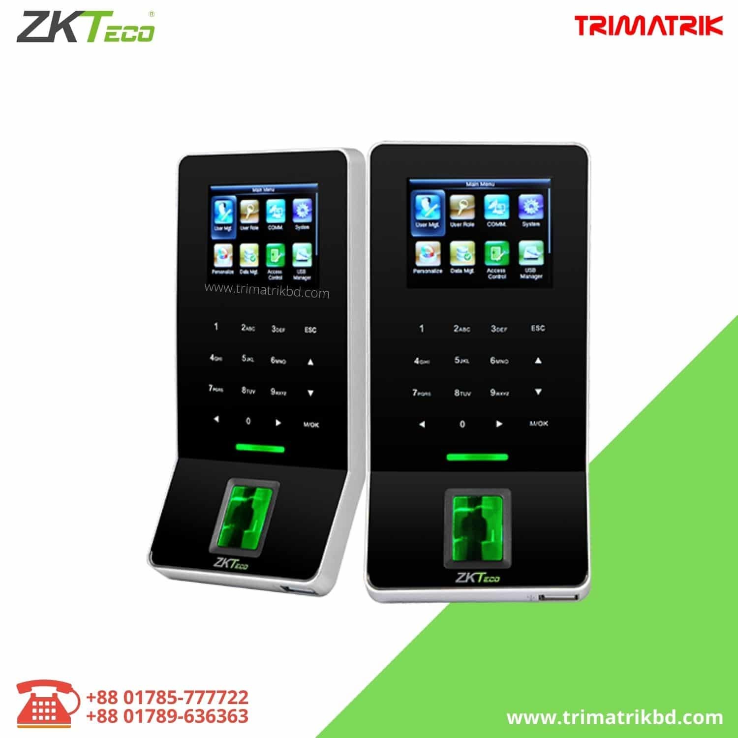 ZKTeco F22 Fingerprint Time Attendance and Access Control Price in Bangladesh