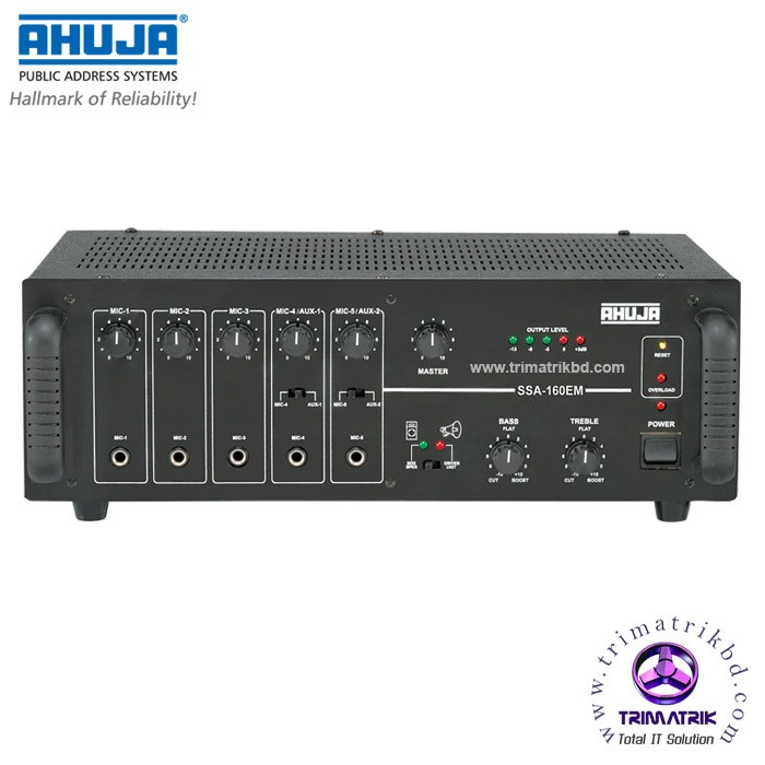 Ahuja SSA-160EM 160 WATTS MEDIUM WATTAGE PA MIXER AMPLIFIER