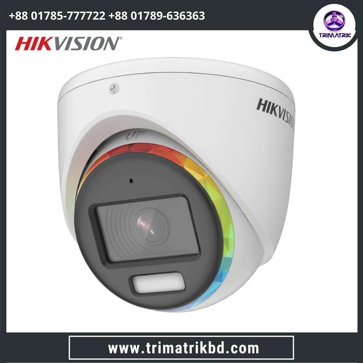 HikVision DS-2CE70DF8T-MFSLN 2 MP ColorVu Fixed Audio Turret Camera